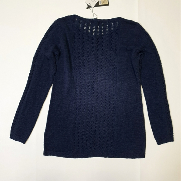 Rachel Zoe Navy Blue Pullover Sweater Size XL NEW - Picture 4 of 5